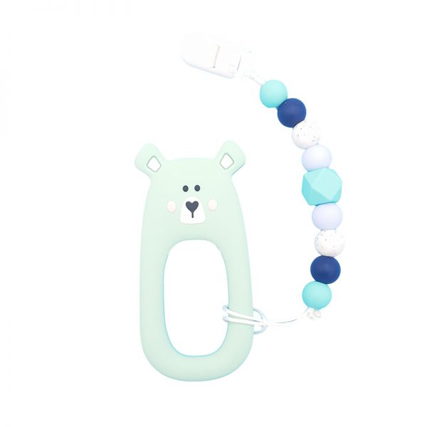 Baby-Teething-Clip-Set---Shy-Bear-mint