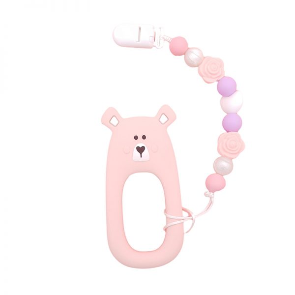 Baby-Teething-Clip-Set---Shy-Bear-pink