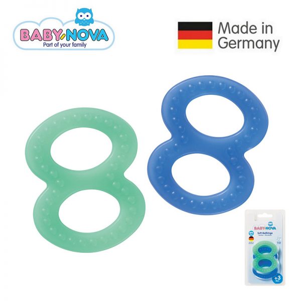 31188 Baby Nova Soft Teether with Numbs - Green & Blue - Baby Nova - Oceanokidz