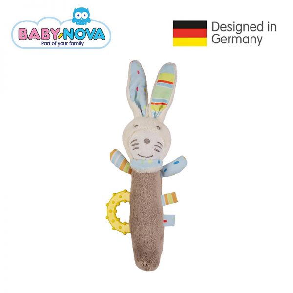 31311 Baby Nova Squeezy Soft Toy - Rabbit - Baby Nova - Oceanokidz