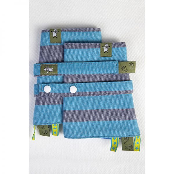 Drool Pads & Reach Straps Set, (60� cotton, 40� polyester) - MISTY MORNING