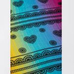 LennyLamb Muslin Square 70x70cm - RAINBOW LACE DARK (1)