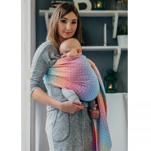 LennyLamb Ring Sling - Big Love - Rainbow (Jacquard Weave 100% Cotton) (1)