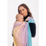 LennyLamb Ring Sling with Gathered Shoulder - LittleLove - Candyland (Jacquard Weave 80% Cotton, 20% Bamboo) (2)