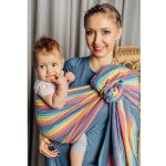 LennyLamb Ring Sling with Gathered Shoulder - Luna (Broken Twill Weave 100% Cotton) (3)