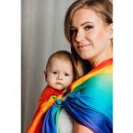 LennyLamb Ring Sling with Gathered Shoulder - Rainbow Baby (Jacquard Weave 100% Cotton) (1)