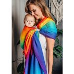 LennyLamb Ring Sling with Gathered Shoulder - Rainbow Baby (Jacquard Weave 100% Cotton) (2)