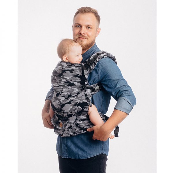 LennyUpGrade Carrier - Grey Camo (Jacquard Weave 100% Cotton) (1)