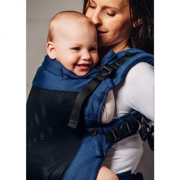 LennyUpGrade Mesh Carrier - Basic Line Cobalt (Herringbone Weave 75% Cotton, 25% Polyester) (2)