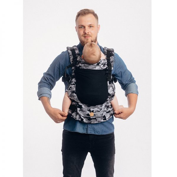 LennyUpGrade Mesh Carrier - Grey Camo (Jacquard Weave 75% Cotton, 25% Polyester) (1)