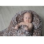 Lennylamb Muslin Square Set 70x70cm - Cheetah Brown & White, Giraffe Brown & Cream, Zebra Navy Blue & White (6)