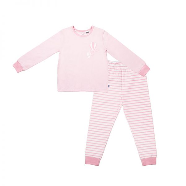 OETEO Love From Above Long Sleeve Toddler Jammies (Striped) (1)