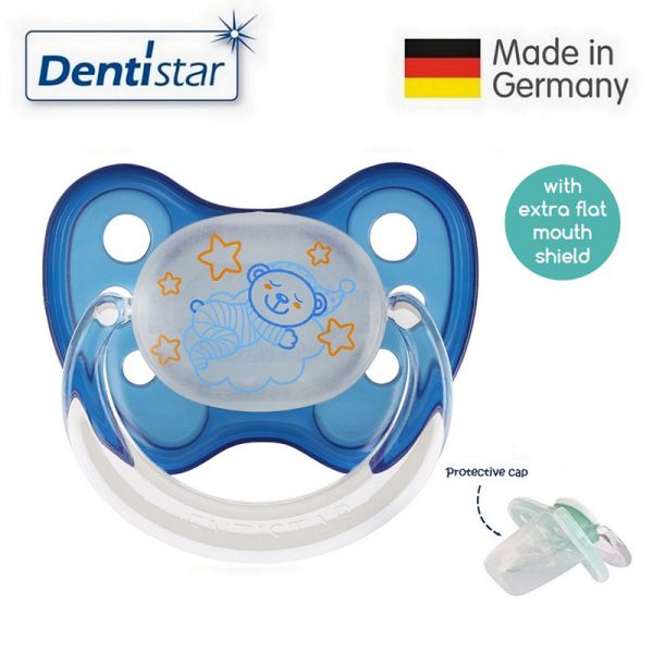 Size 1 Flat Night Pacifier (3) - Dentistar - Oceanokids