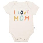 I LOVE MOM ORGANIC BODYSUIT (1) - Baby Bunnies