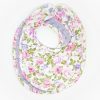 Floral Bouquet Bib with lavender Minky