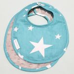 Grey Minky Shining Stars Bib