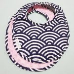 Pink Minky Oceanic Waves Droolpads