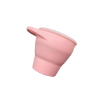 Collapsible Snack Cup Pink- Fat Rabbit Baby